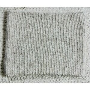 Anthropologie Shimmer Sparkle Cream Ribbed Snood Neck Warmer Cowl (B7)